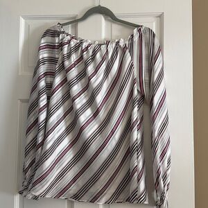White House Black Market Multicolor Striped Blouse
